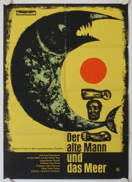 Der alte Mann und das Meer originales DDR Filmplakat